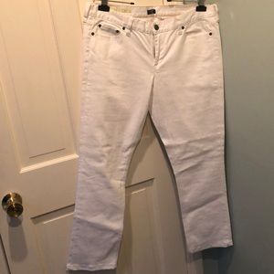 White matchstick jeans